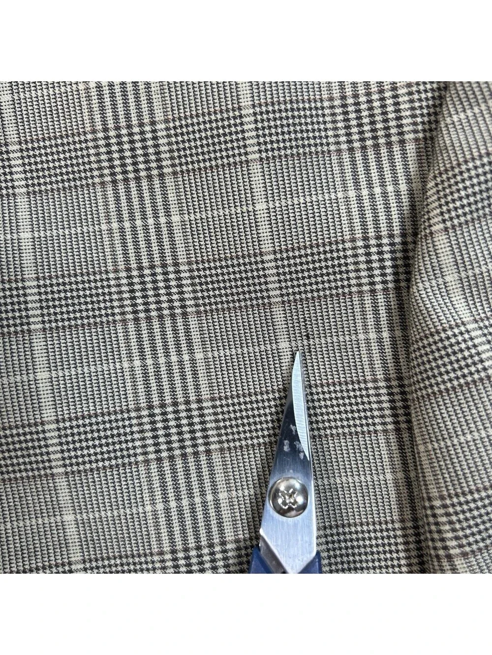 Sean John XL NWT Tan Prince of Wales Plaid Original Fit Elbow Patch Blazer